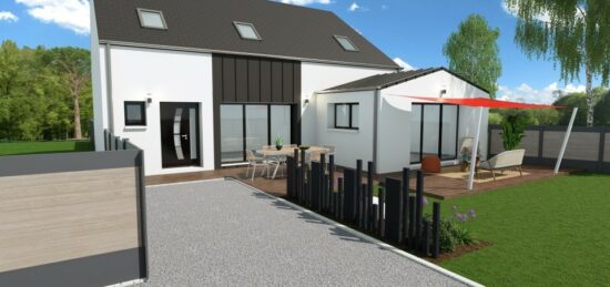 Maison neuve à Baulon, Bretagne