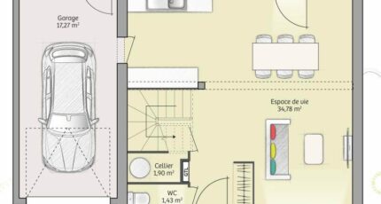 Mouen Maison neuve - 2062946-3799modele820151008CVmn6.jpeg Maisons France Confort