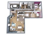 Maison à construire à Port-de-Lanne (40300) 2138831-3980modele620180907V3DLT.jpeg Maisons France Confort