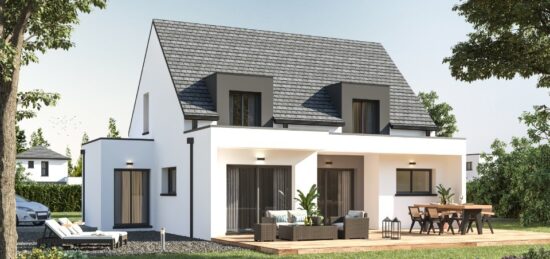 Maison neuve à Saint-Thual, Bretagne