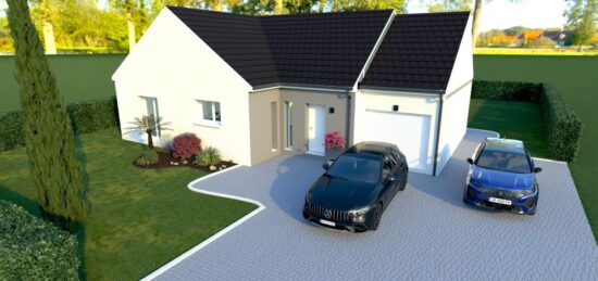 Maison neuve à Bacqueville, Normandie