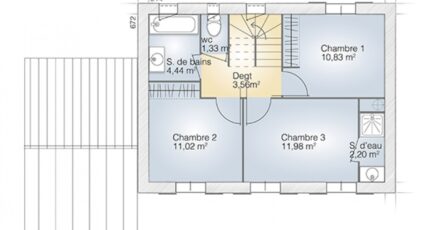 Serviers-et-Labaume Maison neuve - 2101699-269409_plan-maison-saphir-95-elegance-etage.jpg Maisons France Confort