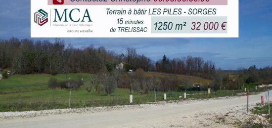 Terrain à bâtir à Sorges, Nouvelle-Aquitaine