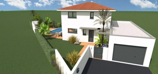 Maison neuve à Villeneuve-la-Rivière, Occitanie
