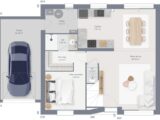 Maison à construire à Camphin-en-Carembault (59133) 2128819-10130modele820231128MHcS4.jpeg Maisons France Confort