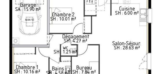Maison neuve à , Cantal