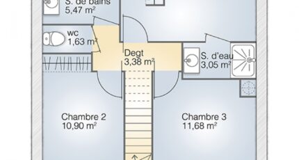 Magalas Maison neuve - 2142794-269327_plan-maison-jade-g-95-tradition-etage.jpg Maisons France Confort