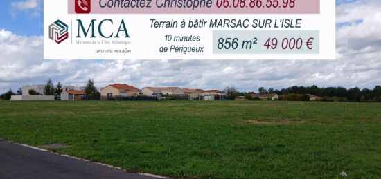 Terrain à bâtir à Marsac-sur-l'Isle, Nouvelle-Aquitaine
