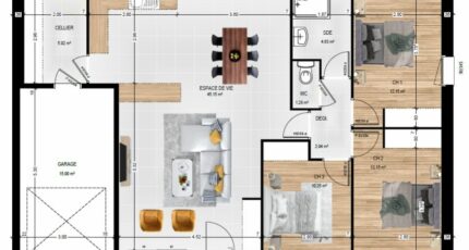 Saint-Augustin-des-Bois Maison neuve - 2157541-961modele820241025ZsxxZ.jpeg Maisons France Confort