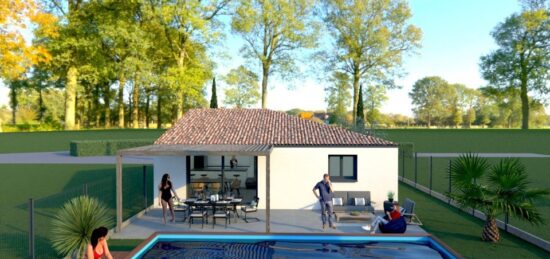Maison neuve à Pieusse, Occitanie