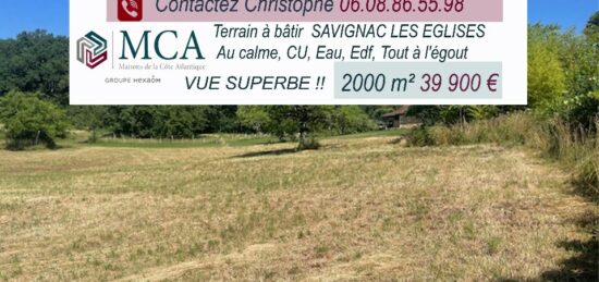 Terrain à bâtir à Savignac-les-Églises, Nouvelle-Aquitaine