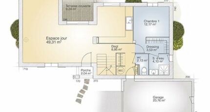 Neffiès Maison neuve - 2215630-269152_plan-maison-aigue-marine-125-elegance-rdc.jpg Maisons France Confort