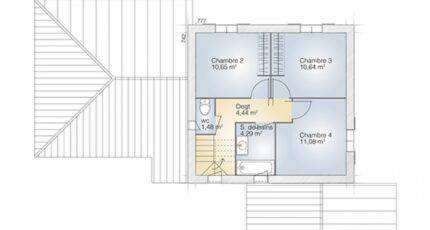 Neffiès Maison neuve - 2215630-269153_plan-maison-aigue-marine-125-elegance-etage.jpg Maisons France Confort