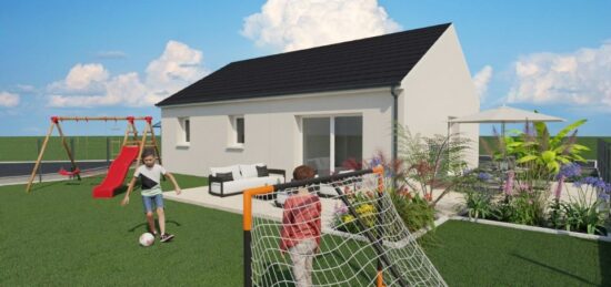 Maison neuve à Ernes, Normandie