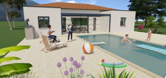 Maison neuve à Encausse-les-Thermes, Occitanie