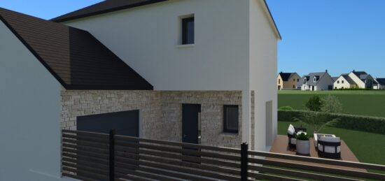 Maison neuve à Authie, Normandie