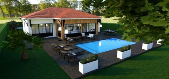 Maison neuve à Salles, Nouvelle-Aquitaine