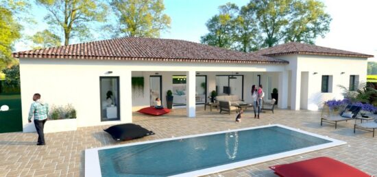 Maison neuve à Barjac, Languedoc-Roussillon