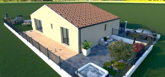 Maison neuve à Autignac, Occitanie