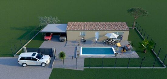 Maison neuve à Salles-sur-l'Hers, Occitanie