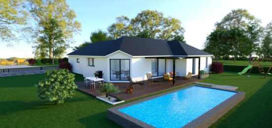 Maison neuve à Précilhon, Nouvelle-Aquitaine