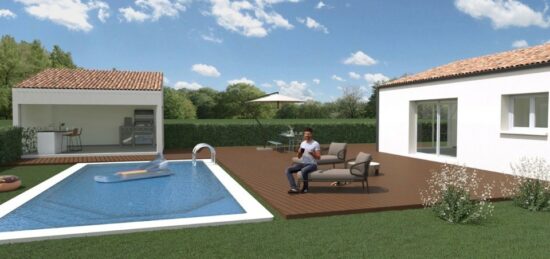 Maison neuve à Croix-Chapeau, Nouvelle-Aquitaine