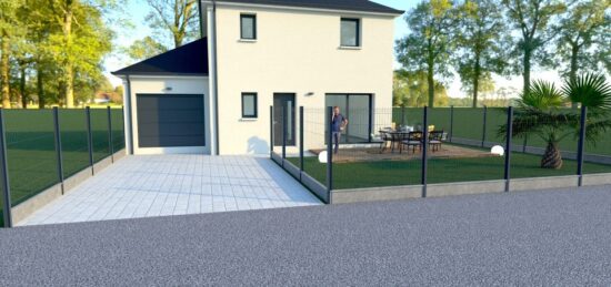 Maison neuve à Noyers-Bocage, Normandie