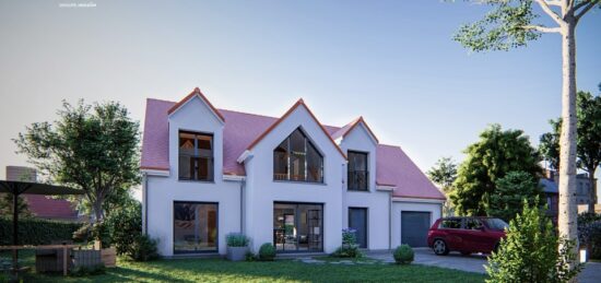 Maison neuve à Mouettes, Normandie