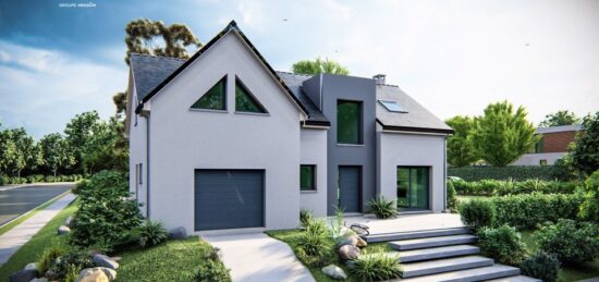 Maison neuve à Mouettes, Normandie