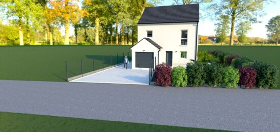 Maison neuve à Barbeville, Normandie