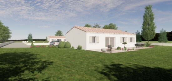 Maison neuve à Fontcouverte, Nouvelle-Aquitaine