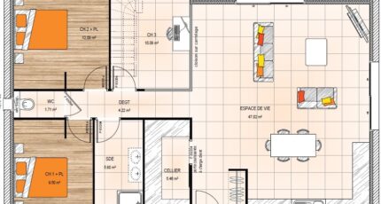 Trélazé Maison neuve - 2287684-939modele820200819tySAQ.jpeg Maisons France Confort