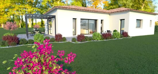 Maison neuve à Courry, Occitanie