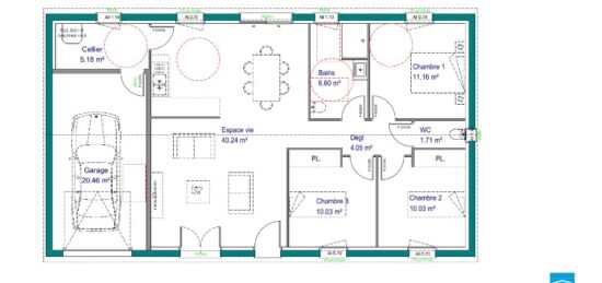 Maison neuve à , Haute-Vienne