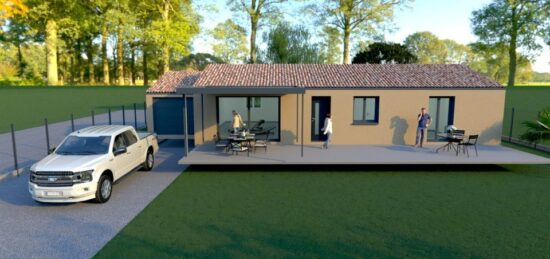 Maison neuve à Villefloure, Occitanie