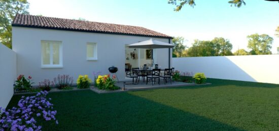 Maison neuve à Ballon, Nouvelle-Aquitaine