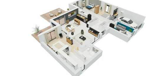 Maison neuve à , Nord