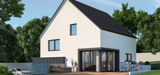 Maison neuve à Quintin, Bretagne