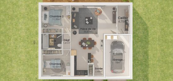 Maison neuve à , Isère