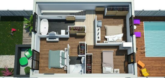 Maison neuve à , Landes