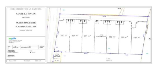 Terrain à bâtir à Cossé-le-Vivien, Pays de la Loire