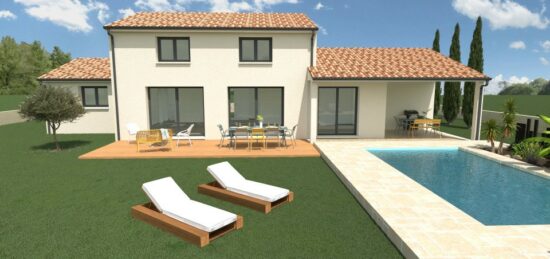 Maison neuve à Verfeil, Occitanie