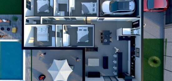 Maison neuve à Villeneuve-Minervois, Occitanie