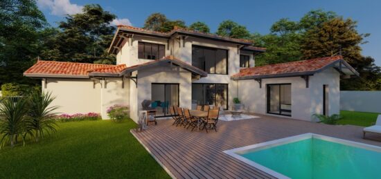 Maison neuve à Mios, Nouvelle-Aquitaine