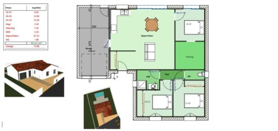 Maison neuve à Givrand, Pays de la Loire