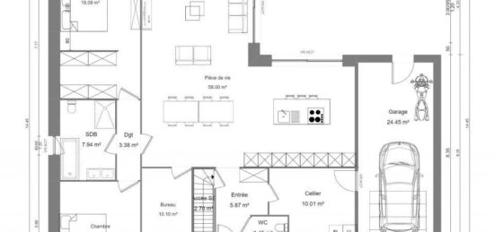 Maison neuve à , Nord