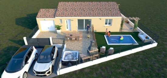 Maison neuve à Cruzy, Occitanie