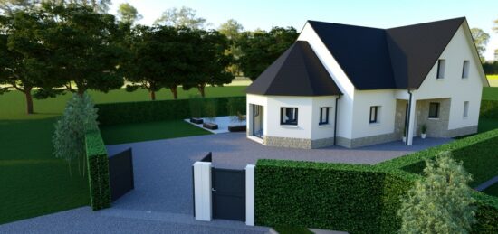 Maison neuve à Auberville, Normandie