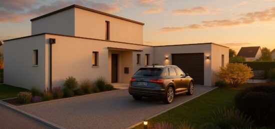 Maison neuve à Plouédern, Bretagne