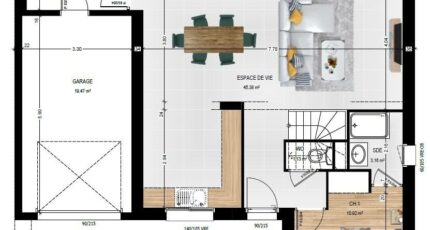 La Membrolle-sur-Longuenée Maison neuve - 2326398-961modele8202407226TddA.jpeg Maisons France Confort